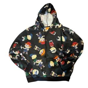 Nickelodeon Rugrats Hoodie XL 90s-Retro Cartoon Sweatshirt Chuckie Tommy Pickles